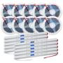 Imagem de Kit Com 10 Fita Led Com Fonte 2835 5M 120 12V Ip20 10W 4000K