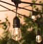 Imagem de Kit com 10  Lâmpada de Filamento Bolinha S14 E27 LED 1W Âmbar 2400K Para Varal de Luzes Externo IP66