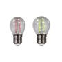 Imagem de Kit com 10 Lâmpadas Bolinha Filamento Led 2W E27 5 Verdes e 5 Vermelhas - Avant