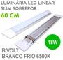 Imagem de Kit com 10 lâmpadas mod tubular led linear 18 watts branco frio 6.500k