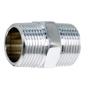 Imagem de Kit com 10 Niple Duplo Cromado Rosca Npt 3/4 X 3/4 Macho União Junção