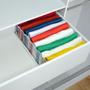 Imagem de Kit com 10 Organizadores de Camisetas Branco 25Lx35Cx10Acm