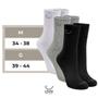 Imagem de Kit Com 10 Pares de Meias Cano Médio Algodão Confortável Usee Brasil