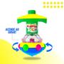 Imagem de Kit Com 10 Pião Automático Light Spin Plástico Presente Luz Giratório Lembrancinha Brinquedo Lançador Atacado