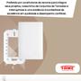 Imagem de Kit Com 10 Placas Cega 4X2 Com Suporte Habitat - Fame