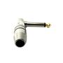 Imagem de Kit Com 10 Plug P10 Mono Em L Prata Hj3128