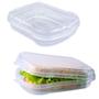 Imagem de Kit com 10 Potes Guarda Lanche P/ Viagem Escola Sanduicheira