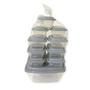 Kit Com 10 Potes Organizadores Transparentes com Tampa Color - Rainha Imagem de Kit Com 10 Potes Organizadores Transparentes com Tampa Color