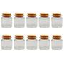 Imagem de Kit Com 10 Potes Vidro Redondo Com Tampa Rolha 45mL