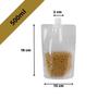 Imagem de Kit com 10 Sacos com Tampa para Armazenar Liquidos Bebidas e Grãos Tamanho:500ml
