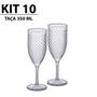 Imagem de Kit com 10 Taças de Champagne Luxxor Transparente 350ml