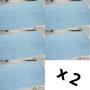 Imagem de Kit com 10 Tapete de Piso Atoalhado Toalha de Chão para Banheiro - 44 x 66 cm - 100% Algodão
