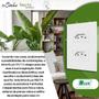 Imagem de Kit Com 10 Tomadas Dupla Home 10a Com Placa Branca - B.lux