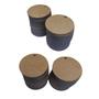 Imagem de Kit Com 100 Bolachas 5 Cm Com 1 Furo Mdf Crú Círculo Aplique
