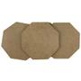 Imagem de Kit Com 100 Bolachas 6 cm Oitavada Placa Chapa MDF 3mm