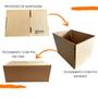 Imagem de Kit com 100 Caixa de Papelão SemiKraft 16x11x6 de Envios para E-commerce Forte e Resistente