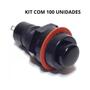 Imagem de Kit Com 100 Chaves Botão Ds-211 Com Trava Preta