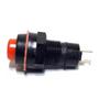 Kit Com 100 Chaves Botão Ds-211 Com Trava Vermelha - Lt157- Componentes Imagem de Kit Com 100 Chaves Botão Ds-211 Com Trava Vermelha