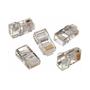 Imagem de Kit Com 100 Conectores Rj-45 Cat5e Gigabit Ethernet Banhado Ouro