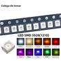 Imagem de Kit com 100 LEDs SMD RGB, UV e Cores Variadas (Verde, Vermelho, Branco, Azul, Amarelo, Rosa, Roxo, Laranja)