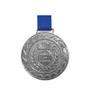 Imagem de Kit Com 100 Medalhas de Prata M43 Esportiva Honra ao Mérito Com Fita Azul Crespar