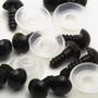Imagem de Kit com 100 Pares de Olhos Amigurumi para Boneca, Fantoche, Ursinho e Pelúcia de 6 a 14mm Cor Preto, Castanho, Azul, Verde e Amarelo