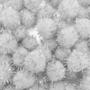Imagem de Kit Com 100 Pompom Em Lurex 1.5Cm Prata