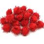Imagem de Kit Com 100 Pompom Em Lurex 1.5Cm Vermelho
