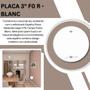Imagem de Kit Com 110 Placas 3 Polegadas F0 R - Blanc - Fame