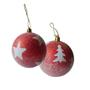 Imagem de Kit com 12 Bolas 8cm Para Árvore de Natal 2 Modelos Orvalhadas
