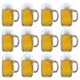 Imagem de Kit Com 12 Canecas De Vidro Chopp Cerveja Bar Restaurante Padaria 350Ml