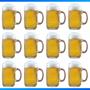 Imagem de Kit Com 12 Canecas De Vidro Chopp Cerveja Bar Restaurante Padaria 350Ml