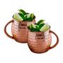 Imagem de Kit Com 12 Canecas Moscow Mule Inox Cobreado P/ Drinks 530 ML