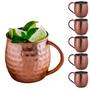 Imagem de Kit Com 12 Canecas Moscow Mule Inox Cobreado P/ Drinks 530 ML