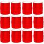 Imagem de Kit Com 12 Cetim Rabo de Rato 2mm Rolo com 50 m Vermelho