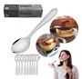 Imagem de Kit Com 12 Colheres De Sobremesa Inox Cozinha Pratica