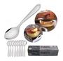 Imagem de Kit Com 12 Colheres De Sobremesa Inox Cozinha Pratica