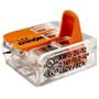 Imagem de Kit Com 12 Conector Wago Emenda 3 Fios Mod 221-413