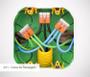 Imagem de Kit Com 12 Conector Wago Emenda 3 Fios Mod 221-413