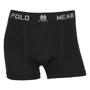 Imagem de Kit Com 12 Cuecas Boxer Microfibra Polo Wear Preto - Cor Preto