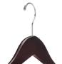 Imagem de Kit Com 12 (Doze) Cabides De Madeira Mahogany Com Pinças