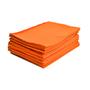 Imagem de Kit Com 12 Flanelas Laranja Para Limpeza LojaLoja