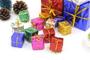 Imagem de Kit Com 12 Mini Caixa De Presente Colorida Enfeite Árvore De Natal