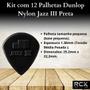 Imagem de Kit com 12 Palhetas Dunlop Nylon Jazz III Preta