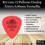 Imagem de Kit com 12 Palhetas Dunlop Tortex 0,50mm Vermelha