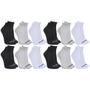 Imagem de Kit Com 12 Pares De Meias Mash Modelo Cano Curto Esportiva Feminino E Masculino