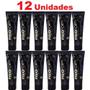 Imagem de Kit com 12 Pomada Premium 150 g Pomada FisioFort Preta