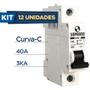 Imagem de Kit Com 12 Soprano Disjuntor Din Monofásico Curva-c 40a 3ka Shb1-c040a