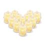 Imagem de Kit Com 12 Velas Decorativas De Led Luz Amarelas Cristalinas