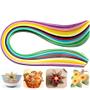 Imagem de Kit com 120 tiras fitas coloridas quilling papel color